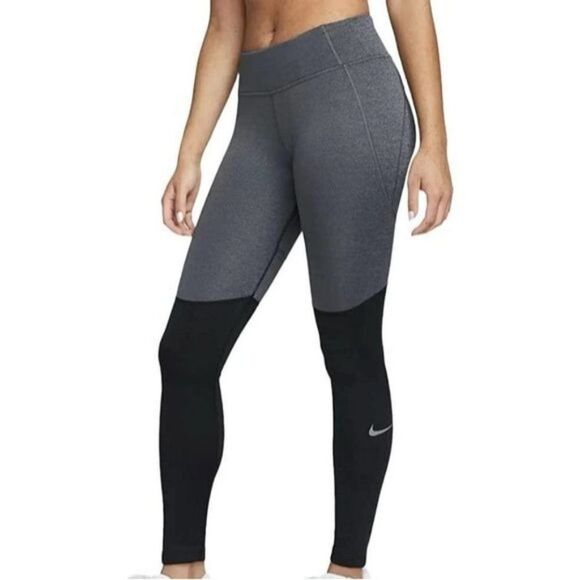 Nike Fast women's mid rise fleece lined running leggings Size Large - Picture 1 of 9